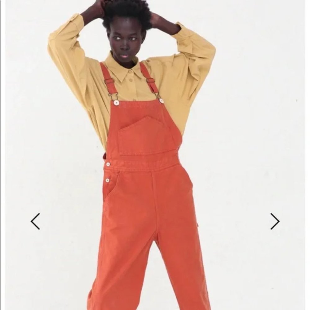 Jesse Kamm Orange Overalls